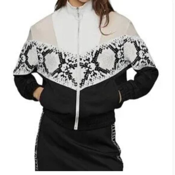 Maje animal print track jacket - Picture 1 of 7